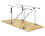 Generic 15-4040 Parallel Bars, Wood Platform Mounted, Height Adjustable, 7' L X 22.5" W X 31" - 41" H, Price/Each