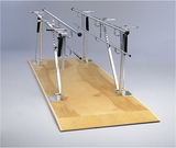 Deluxe height/width adjustable parallel bars w/platform