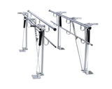 Deluxe height/width adjustable floor mount parallel bars