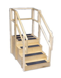 15-4200 Training Stairs, Straight, 4 Steps With Platform, 55