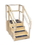 15-4200 Training Stairs, Straight, 4 Steps With Platform, 55" L X 30" W X 54" H, Price/Each