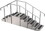 STAINLESS STEEL TRAINING STAIRS - 120" X 35 X 60"