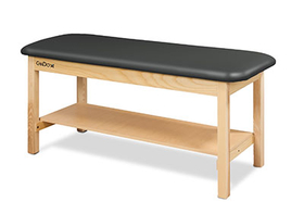 CanDo 15-4250 Cando Treatment Table W/Flat Top And Shelf, 400 Lb Capacity, 72"L X 30"W X 31"H