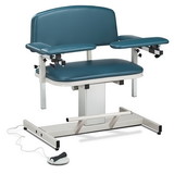 Clinton 15-4517 Clinton, Power Series Phlebotomy Chair, Extra-Wide, Padded Arms