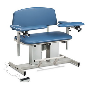Clinton 15-4519 Clinton, Power Series Phlebotomy Bariatric Chair, Padded Arms