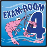 Clinton 15-4654 Clinton, Sign, Ocean Series, Exam Room 4 Sign
