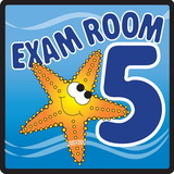 Clinton 15-4655 Clinton, Sign, Ocean Series, Exam Room 5 Sign