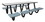 Cortech USA 15-4705 ADA Anchor Table, 3 Blue/Grey Seats, Round, 42"
