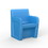 15-4859 Sentinel Armless Chair-Floor Mount, Gangable, Blue Grey