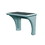 15-4885 Endurance Desk, All plastic, Wall Mount, Blue Grey