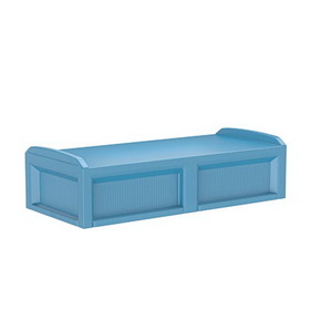 Cortech USA 15-6341 Solstice Bed With 3 Doors, Slate Blue