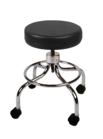 Generic 16-1100 Mechanical Mobile Stool, No Back, 18" - 24" H, Specify Upholstery Color