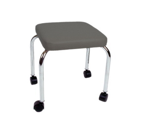 Generic 16-1600 Mobile Stool, No Back, Square Top, 18" H, Specify Upholstery Color
