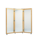 3-panel mirror, glass with casters