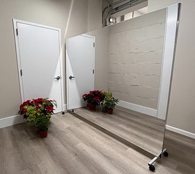 Glassless Mirror, Floor Stand and Corkboard Back Panel