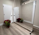 Glassless Mirror, Rolling Stand and Corkboard Back Panel