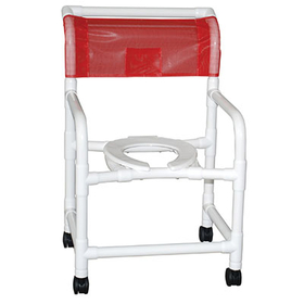 20-4236 Mjm International, Wide Shower Chair (22"), Twin Casters (3")