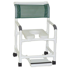 20-4238 Mjm International, Deluxe Shower Chair (22"), Twin Casters (3")