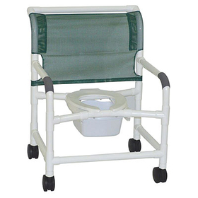 20-4239 Mjm International, Extra-Wide Shower Chair (26"), Twin Casters (4")