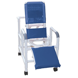 20-4245 Mjm International, Reclining Shower Chair, Deluxe Elevated Leg Extension