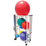 20-4266 Ball Rack And Weight Bar Mobile Combo Cart