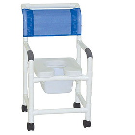 20-4268 Mjm International, Standard Shower Chair (18"), Square Pail