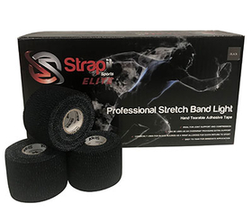 24-0256BLK Strapit Pro Stretchband Light, Black, 3 In X 7.5Yds, Box Of 16