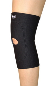 Basic knee support with open patella