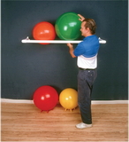 CanDo 30-1831 Inflatable Exercise Ball - Accessory - Pvc Wall Rack, 64