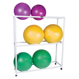 CanDo 30-1832 Inflatable Exercise Ball - Accessory - Pvc Mobile Floor Rack, 62