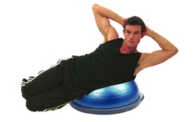 Bosu 30-1901 Bosu Home Balance Trainer With Wall Chart And 6 Workout Dvds