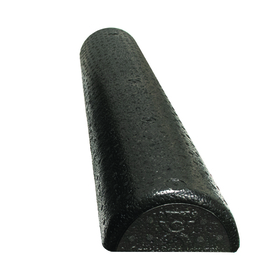 CanDo 30-2290-24 Cando Foam Roller - Black Composite - Extra Firm - 6" X 36" - Half-Round - Case Of 24