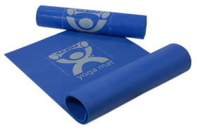 CanDo yoga mat, blue, 68" x 24" x 1/6", eco-friendly