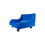 30-3097 2-Piece Mobile Floor Sitter - Wood Base ONLY - large - blue