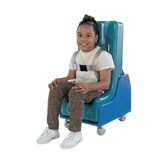 30-3174 Tumble Forms 2-Piece Mobile Floor Sitter - Seat And Steel Base - X-Large - Red