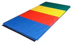 rainbow mat velcro ends, 2' fold, 2' panel, rainbow