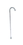 Generic 43-2000 Curved Handle Adjustable Aluminum Cane, 29 - 38", Silver, 1 Each, Price/Each