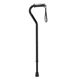 43-2018-P Adjustable Height Offset Handle Cane with Gel Hand Grip