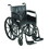 43-2235 Silver Sport 2 Wheelchair, Detachable Full Arms, Swing away Footrests, 18" Seat