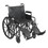 43-2236 Silver Sport 2 Wheelchair, Detachable Desk Arms, Elevating Leg Rests, 20" Seat
