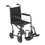 43-2246 Lightweight Steel Transport Wheelchair, Fixed Full Arms, 19" Seat