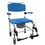 Drive Medical 43-2305 Aluminum Bariatric Rehab Shower Commode Chair with Two Rear-Locking Casters