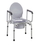 Generic 43-2342 Commode With Drop Arms, Deluxe Steel, Padded Seat, 1 Each, Price/Each