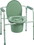Compass Health 43-2346-4 Three-in-One Steel Commode with Plastic Armrests, Case of 4