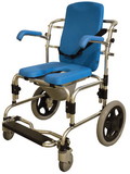 Drive Medical 43-2380 Baltic Professional Transport Shower/Commode Chair, Padded