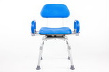 Fabrication Enterprises 43-2382 Revolution Pivoting Bath Shower Chair, Padded Backrest and Armrests