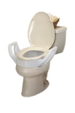 Generic 43-2555 Elevated Toilet Seat With Arms And Lock-On Bracket