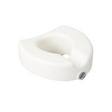 43-2622 Premium Plastic Raised Toilet Seat with Lock, Elongated