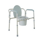 Drive Medical 43-2670 Heavy Duty Bariatric Folding Bedside Commode Chair