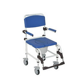 Drive Medical 43-2671 Aluminum Shower Commode Transport Chair